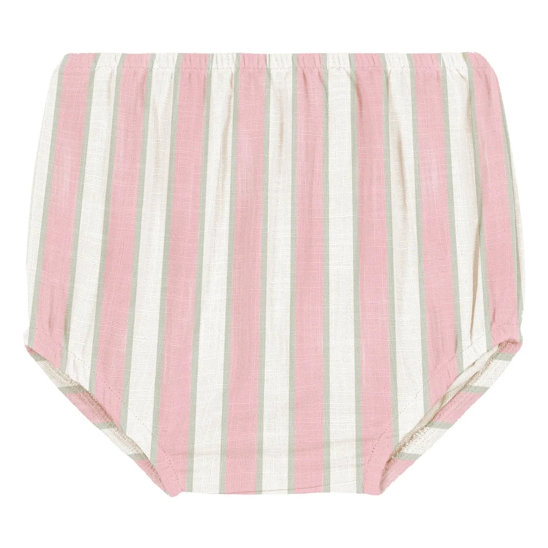 Studio Bohème - Ami Gestreifte Bio-Baumwoll-Bloomers | Rosa