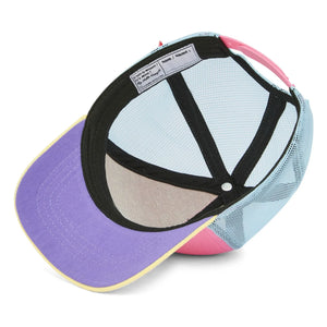 Hello Hossy - Stereo Dog Trucker Hat with Curled Visor Organic Cotton | Pink