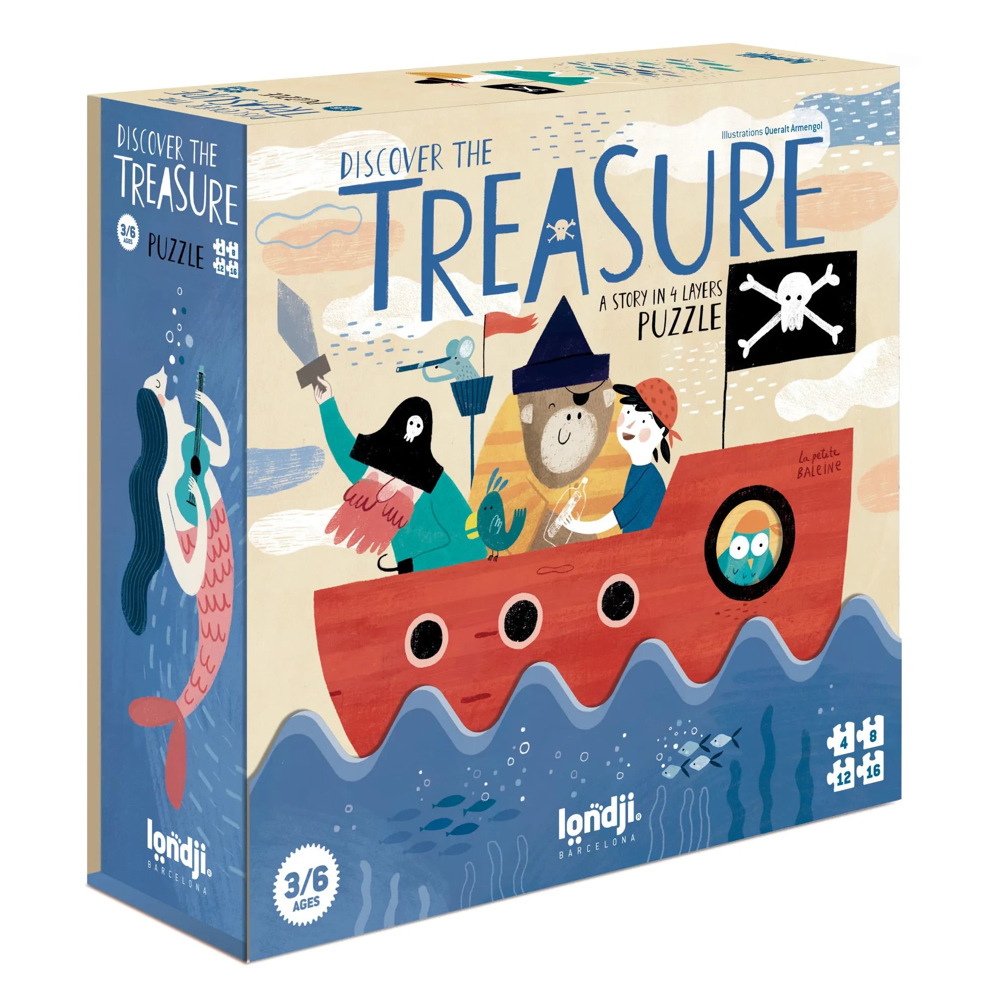 Londji - Discover The Treasure Kaplama Yapboz - 40 Parça