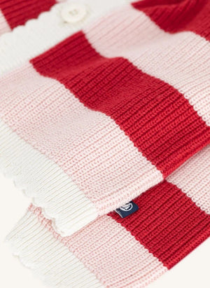 Petit Bateau - Çizgili Yün Yelek | Pembe