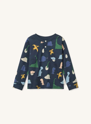 Liewood - Wilhelm Dinosaurs Organik Pamuklu Pijama | Lacivert