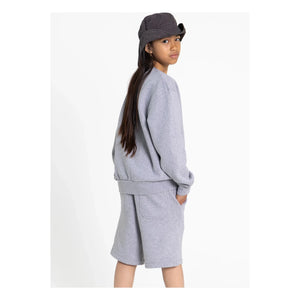 Smallable Kid - Milo Organic Cotton Shorts | Grey Melange
