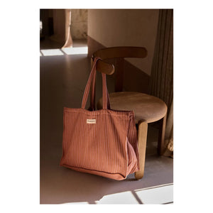 Gabrielle Paris - Lilac Striped Weekend Bag | Pink