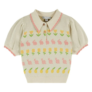 Emile et Ida - Polo Conejos de Algodón Orgánico | Beige
