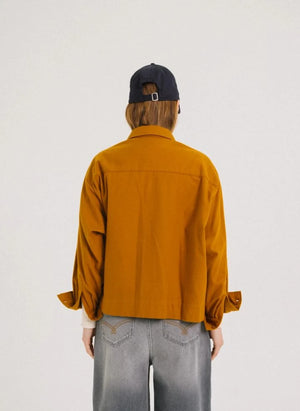 Tinsels - Usk Baumwoll-Overshirt | Yellow Curry-Farbe