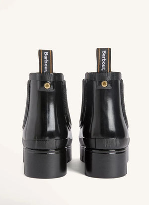 Barbour - Halton Suni Kürk Welly Çizmeler | Siyah