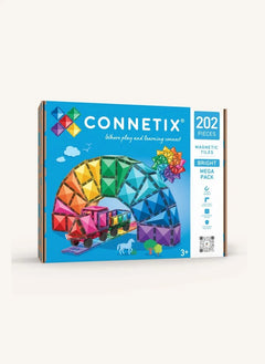 Connetix - Mega Paket - 202 Parça | Gökkuşağı