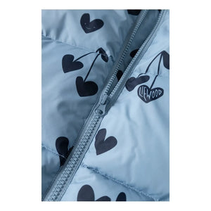 Liewood - Chaqueta acolchada Anemone Hearts de fibras recicladas | Azul