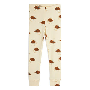 Mini Rodini - Bio-Baumwoll-Maus-Leggings | Beige