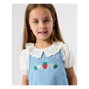 Goldie + Ace - Vestido de mezclilla Strawberry | Azul
