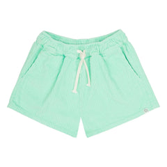 Jenest - Pantalón corto de terciopelo de algodón orgánico Lou | Turquesa