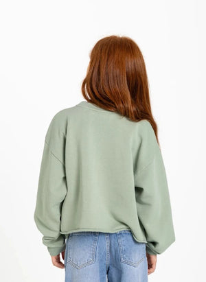Hundred Pieces - Belmont Blueberry Sudadera Orgánica de Algodón | Verde