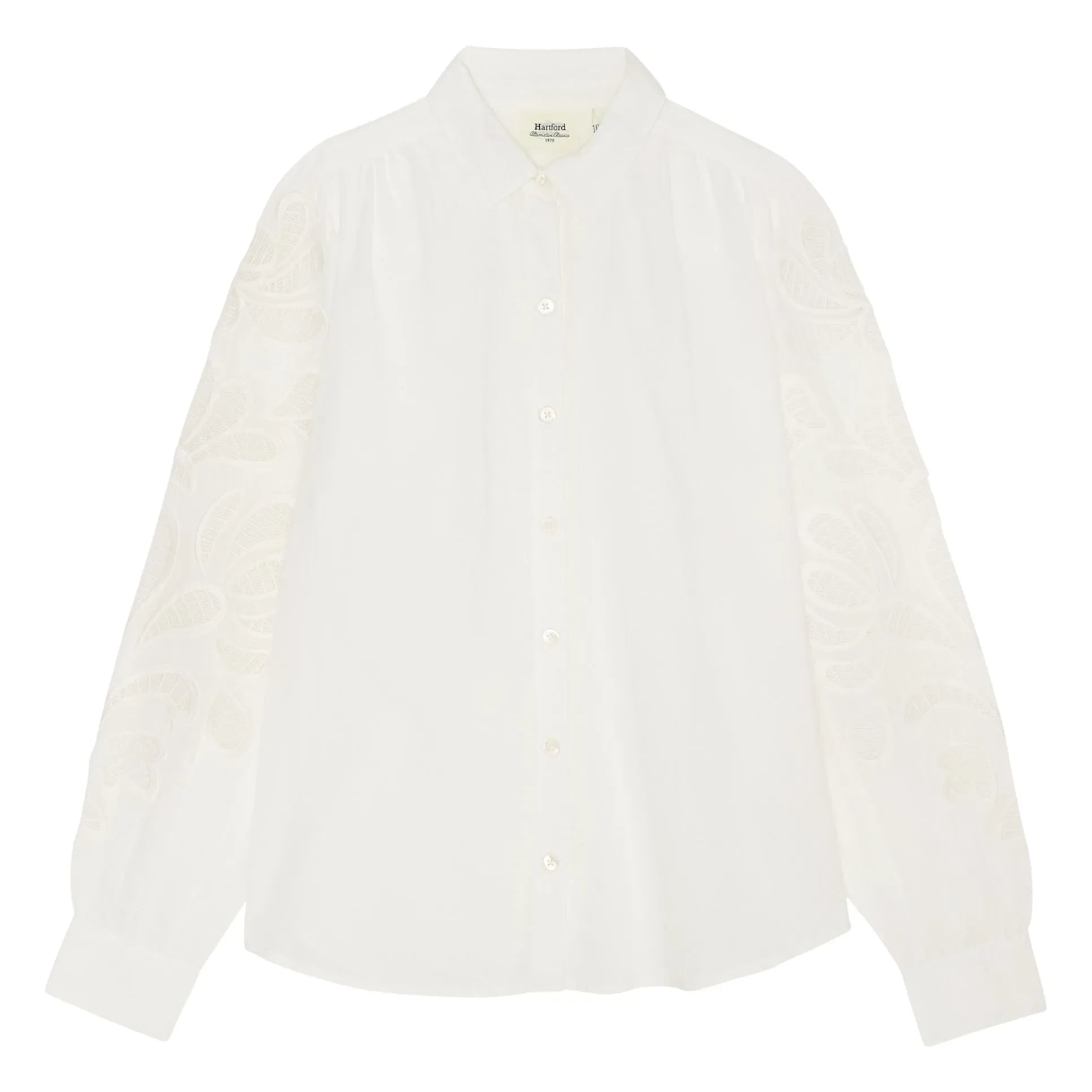 Hartford - Kiraz Nakışlı Bluz | Ekru