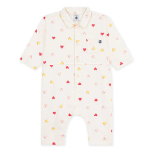 Petit Bateau - Mono Corazones | Crudo