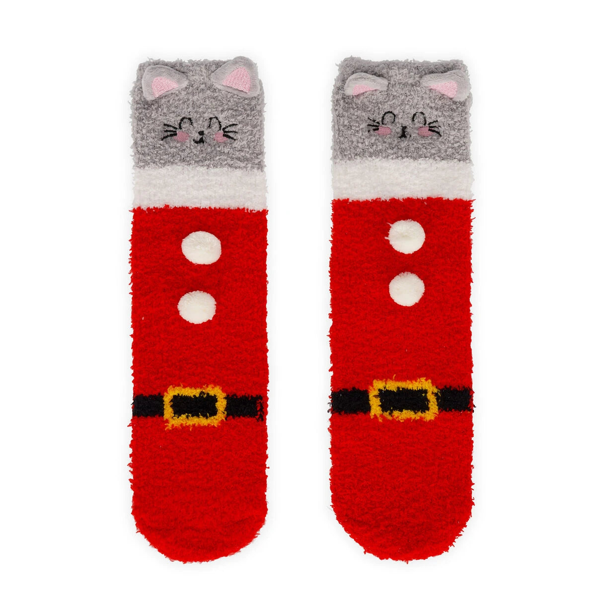 Legami - Adult Noel Slipper Çoraplar Kitty Santa - Tam Bir Uyum!