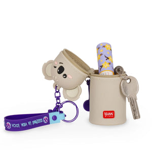 Legami - Koala Coin Purse with Key Ring - Mini Kawaii