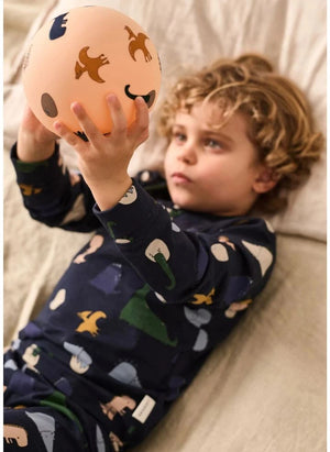 Liewood - Wilhelm Dinosaurs Organik Pamuklu Pijama | Lacivert