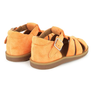 Pom d'Api - Poppy Daddy Sandalen aus Samt | Aprikose
