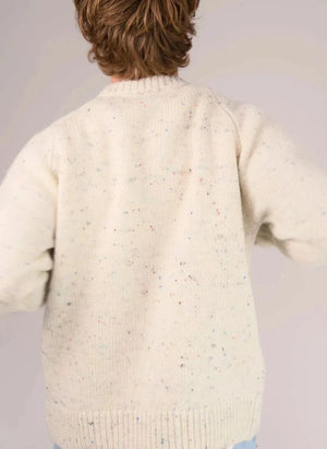 Origin Knitwear - Raglan Kalın Yün Kazak | Ecru