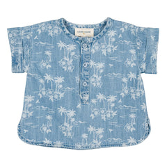 Louis Louise - Saul Hawaii Denim Shirt | Light Blue