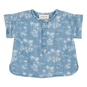 Louis Louise - Saul Hawaii Denim Shirt | Light Blue