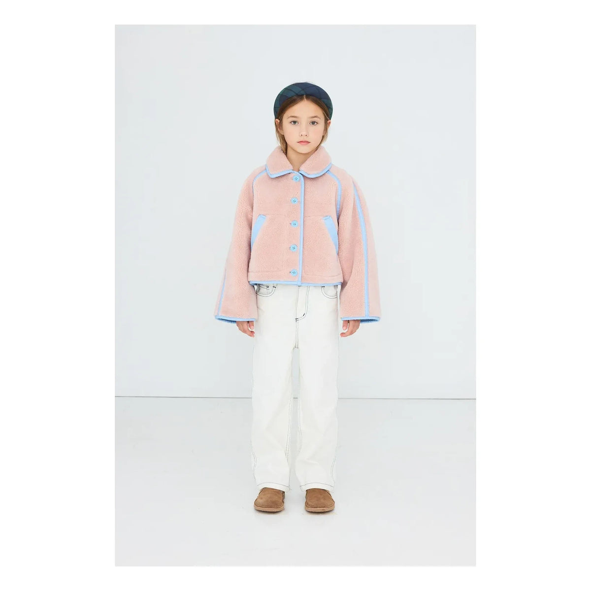 Tinycottons - Pembe Sherpa Tarzı Çift Taraflı Ceket