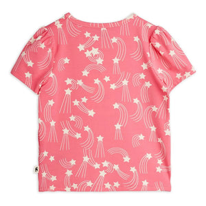 Mini Rodini - Stars Organik Pamuk Tişört | Pembe