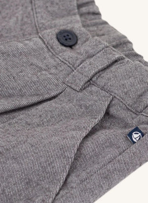 Petit Bateau - Organik Pamuk Uni Pantolon | Heather Grey