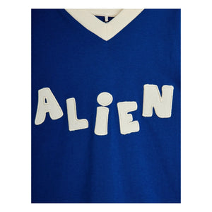 Mini Rodini - Camiseta de algodón orgánico Alien | Azul