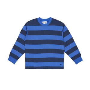 Smallable Kid - Favio Gestreiftes Sweatshirt aus Bio-Baumwolle | Elektrisches Blau