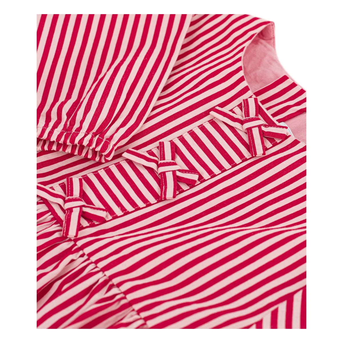 Petit Bateau - Çizgili Organik Pamuk Bluz | Pembe