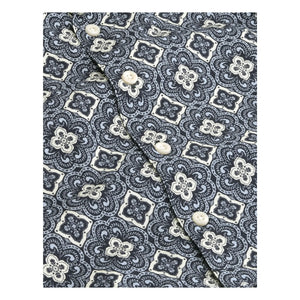 Les Deux - Camisa de algodón orgánico Lukas Arabesque | Azul