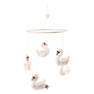 Sebra - Mobile Swans | White