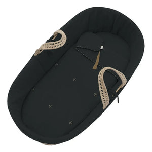 Numero 74 - Organic Cotton Moses Basket Bedding Set | Dark Gray S021