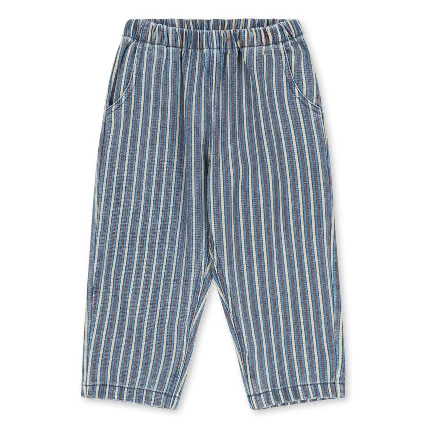 Konges Sløjd - Jeans de Algodón Orgánico a Rayas | Azul