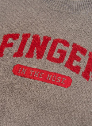 Finger in the nose - Mathis Merino Yün Kazak | Gri melanj