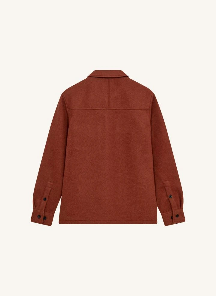 Anerkjendt - Akoscar Yün Overshirt | Terracotta