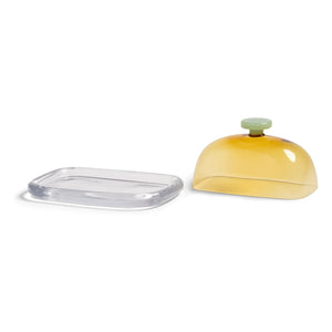 &Klevering - Mantequera de cristal Canteen | Amarillo