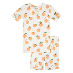 Petit Lem - Pyjama Short Clementines Organik Pamuk ve Modal | Beyaz