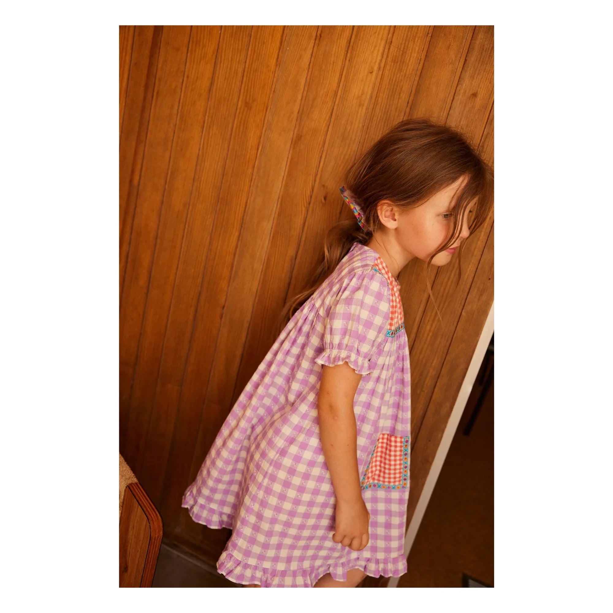 Hello Simone - Louisette Checked Dress | Pink