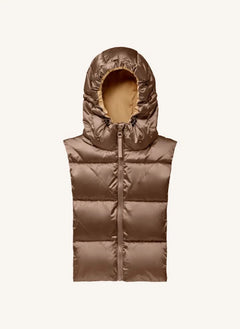 Fudoon - Giacca imbottita con cappuccio double-face | Bronzo