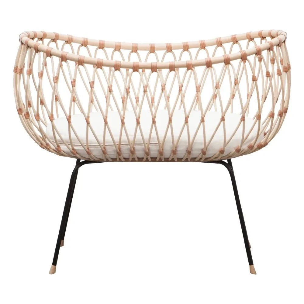 Bermbach Handcrafted - Cuna Emil hecha a mano de mimbre - 70 x 50 cm