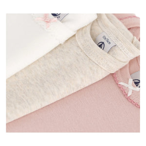 Petit Bateau - 3er Body-Set | Rosa