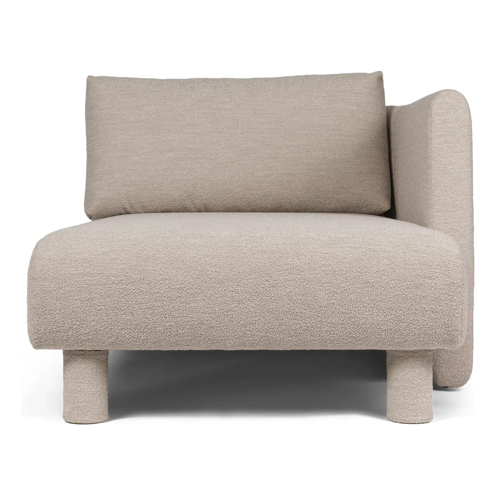 Ferm Living - Sofa Dase bouclé sağ meridyen | Bej