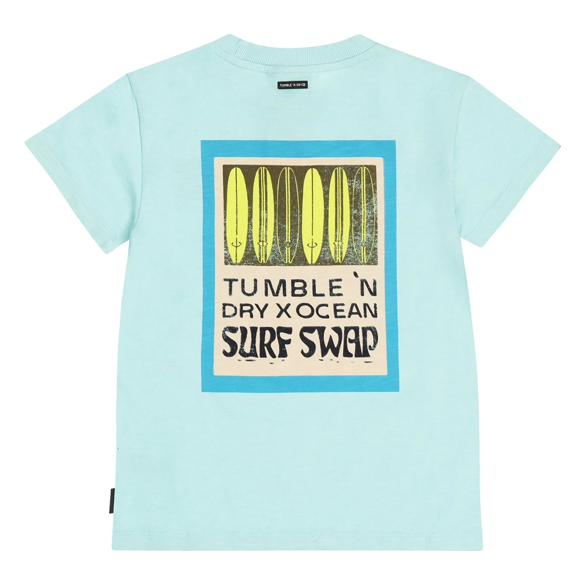 Tumble N'Dry - Reef Sunset Organik Pamuklu Tişört | Açık mavi