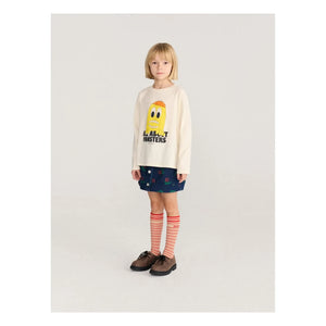 Bobo Choses - Lemon T-shirt All About Monsters Organik pamuk | Ekru
