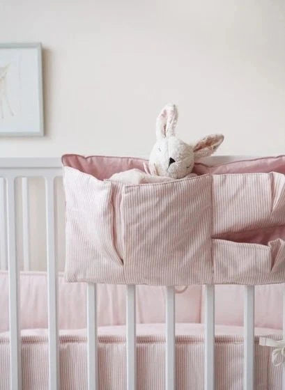 Cam Cam - Conjunto de Cama de Cuna de Rayas Clásicas | Rosa