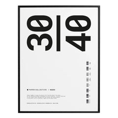Paper Collective - Ahşap çerçeve | Siyah