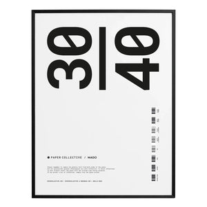 Paper Collective - Ahşap çerçeve | Siyah
