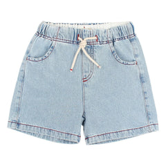 Búho - Yıkanmış Denim Bermuda Şort | Açık Mavi